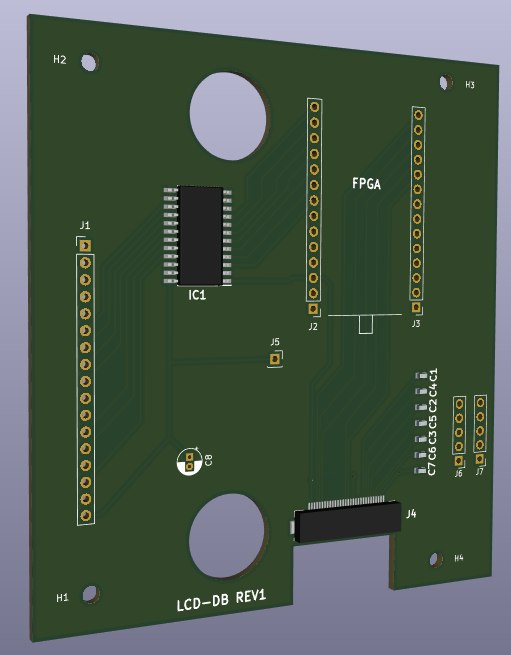 LCD-DB board με FPGA